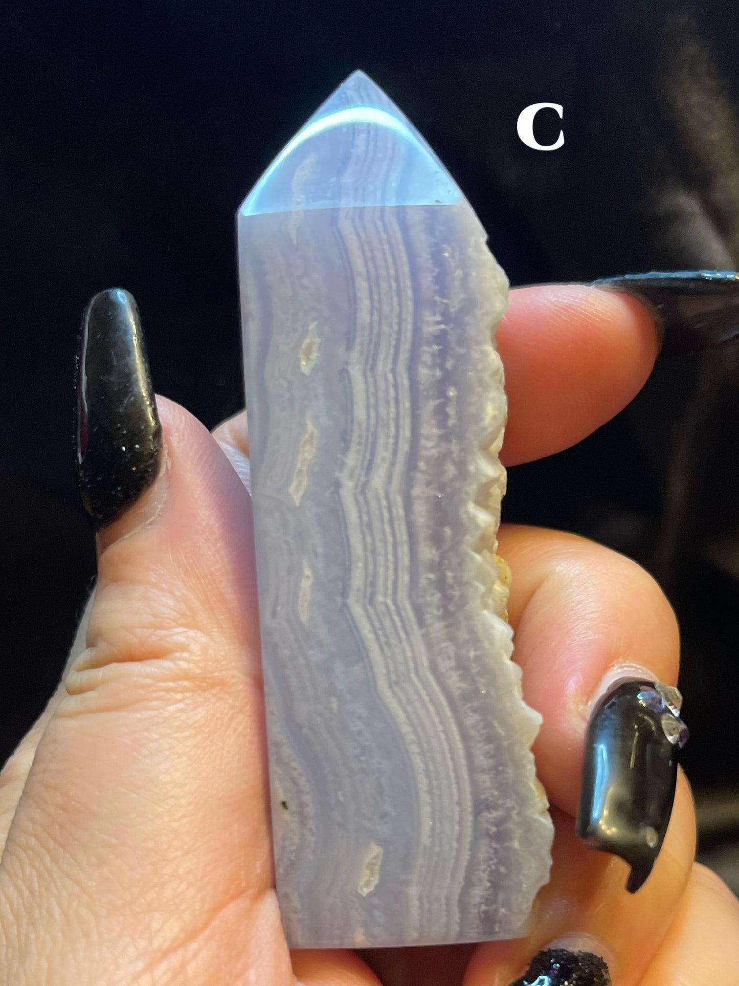 Blue Lace Agate Tower