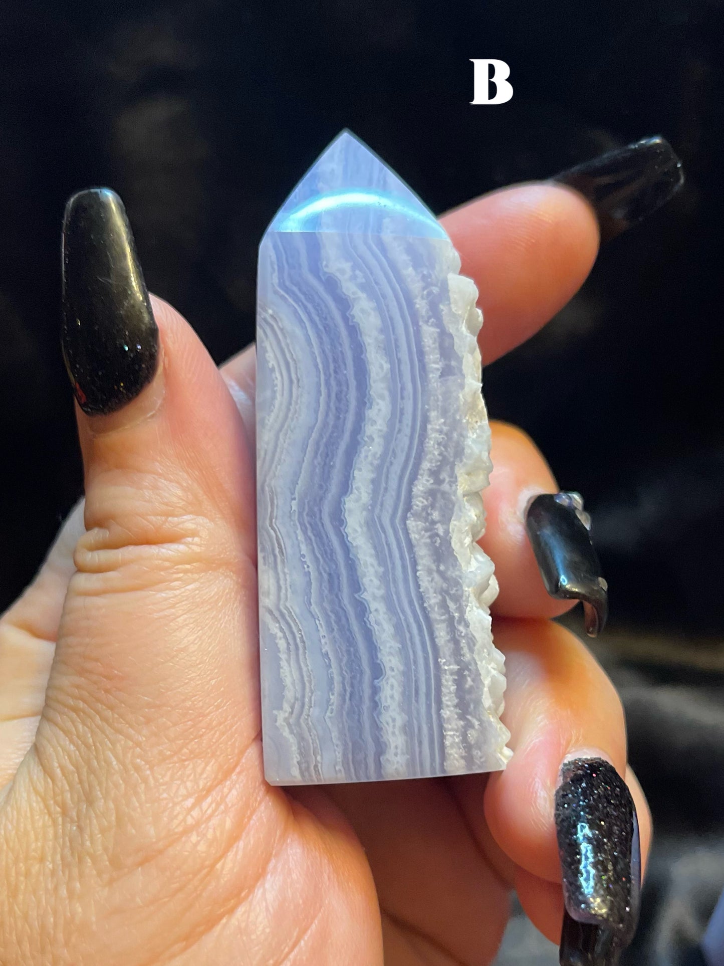 Blue Lace Agate Tower