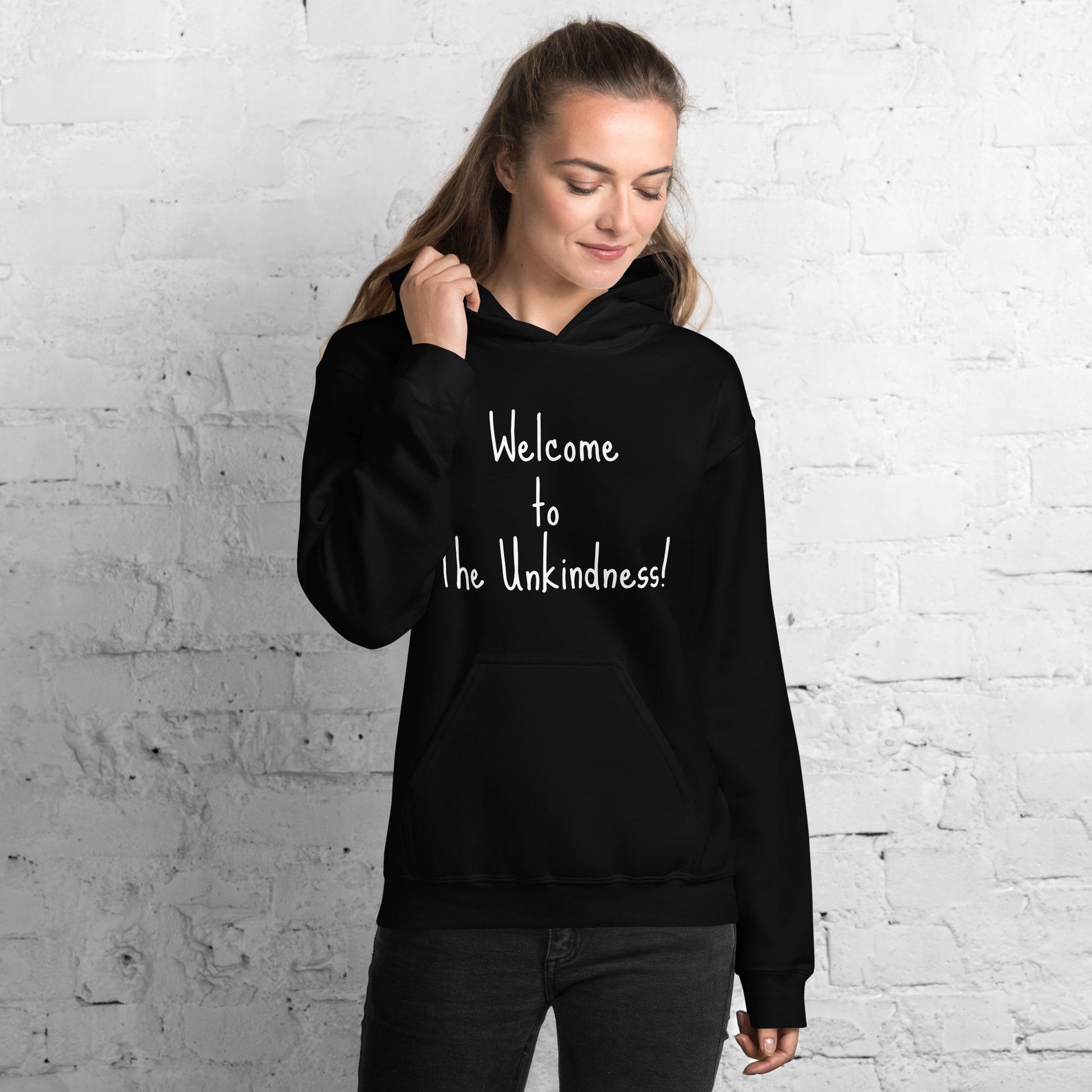 Unisex Hoodie in black, carrying the Raven's Eye Consulting design