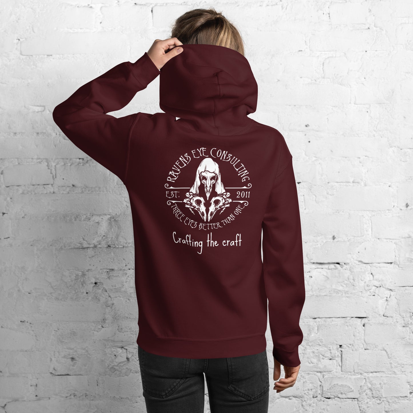 Unisex Hoodie, flat-lay view